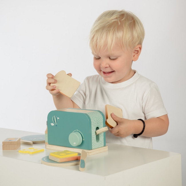 Houten broodrooster olive van  – FSC speelgoed