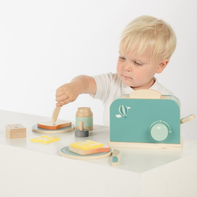 Houten broodrooster olive van  – FSC speelgoed