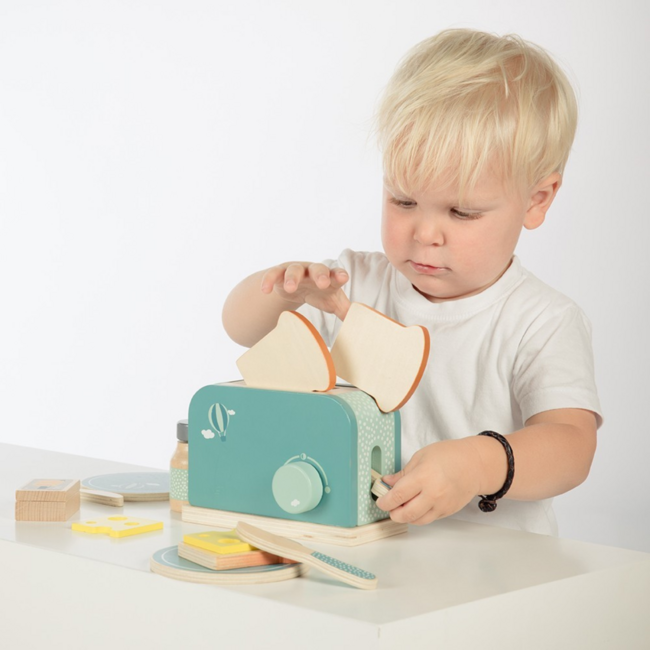 Houten broodrooster olive van  – FSC speelgoed