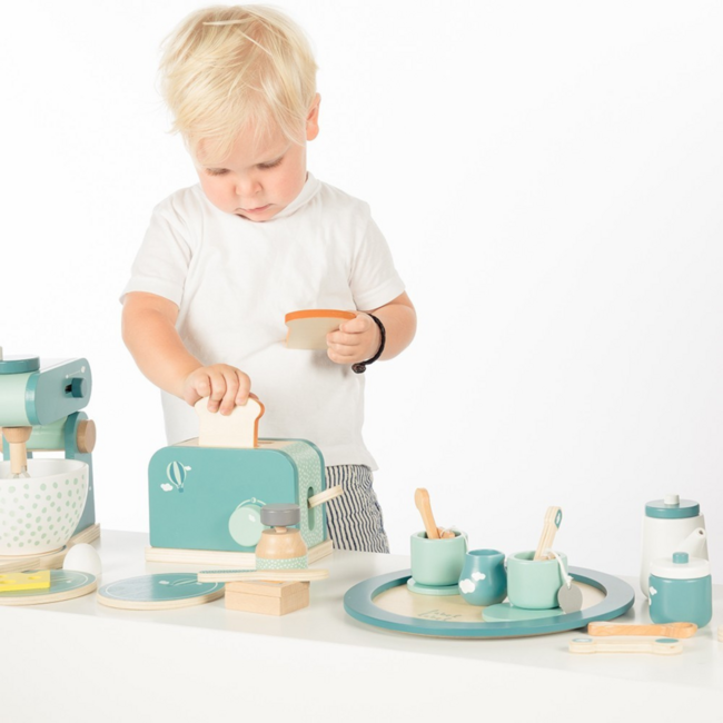 Houten broodrooster olive van  – FSC speelgoed