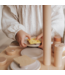 Houten broodrooster nougat van Label Label – FSC speelgoed voor fantasierijk keukenspel