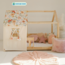 Bedhemel - Flower power voor Montessori huisbed
