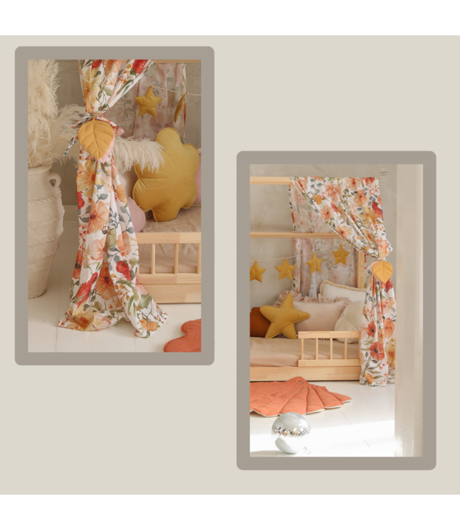 Bedhemel - Flower poewer voor Montessori huisbed - Copy