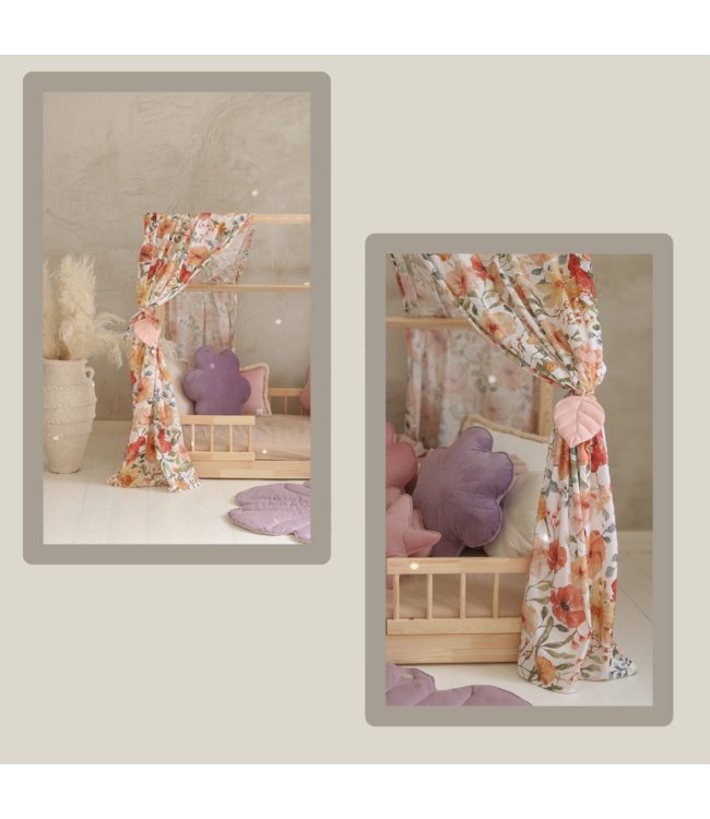 Bedhemel - Flower poewer voor Montessori huisbed - Copy