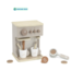Houten espressomachine | Duurzaam keukenspeelgoed| Beige