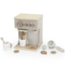 Holz-Espressomaschine in Nougatfarbe für Kinder, perfekt für fantasievolles Spiel