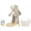 Wooden kitchen mixer in  nougat  green for imaginative play