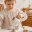 Wooden tea set in nougat color for endless play fun