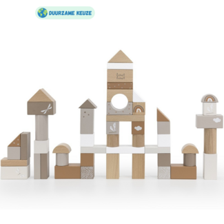 Label Label Houten blokken set