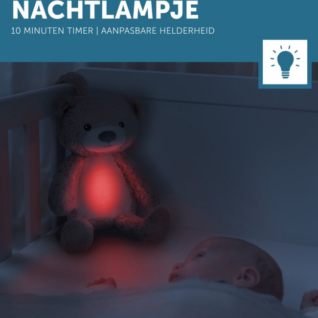 Schlaftrainer Brody Bär in Rosa unterstützt Kinder beim ruhigen Schlaf und der Entwicklung ihres Schlafrhythmus