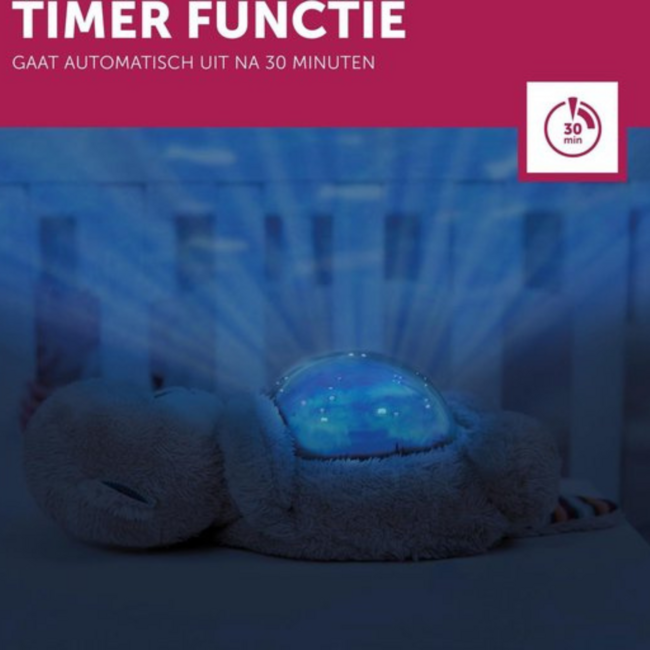 Zazu Otto de otter sterrenprojector met oceaangeluiden en automatische huilsensor