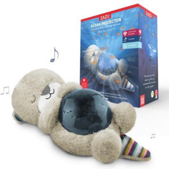 Zazu Otto de otter sterrenprojector met oceaangeluiden en automatische huilsensor
