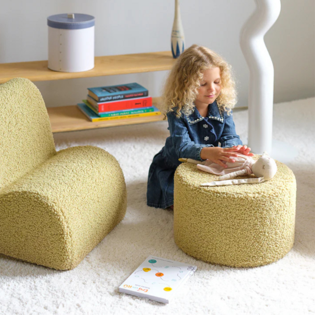 Poef kinderkamer|  Matcha green