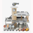 Wooden parking garage with multiple levels and play features