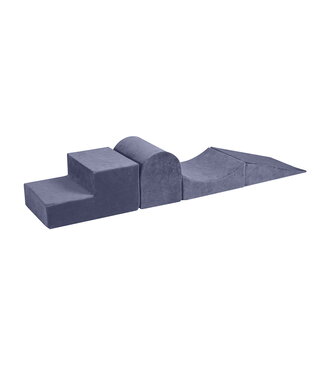MeowBaby Foam blokken 4-delig velvet| Blauw