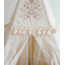 Tente tipi avec franges et broderie délicate – Écru | Élément phare élégant pour la chambre d’enfant