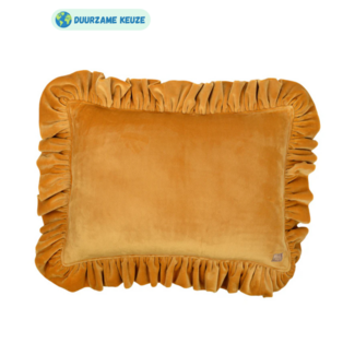 Moi Mili Kussen  met franje | Mosterd