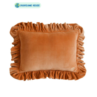 Moi Mili Kussen  met franje | Bruin