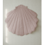 Spielteppich in Muschelform aus Leinen – Rosa | Weich, stilvoll und verspielt