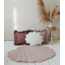 Tapis de jeu en forme de coquillage en lin – Rose | Doux, élégant et ludique