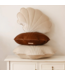 Licht beige schelpvormig fluwelen sierkussen – stijlvol comfort voor kinderkamer en woonkamer