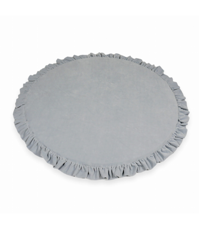 Zachte velvet foam speelmat met ruches voor kinderen