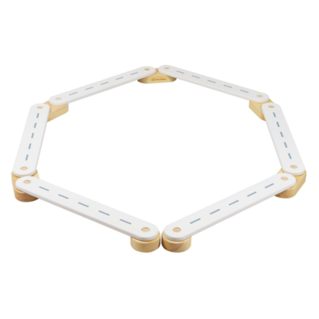 6-piece balance beam in white – encourages creativity, balance and motor skills in children