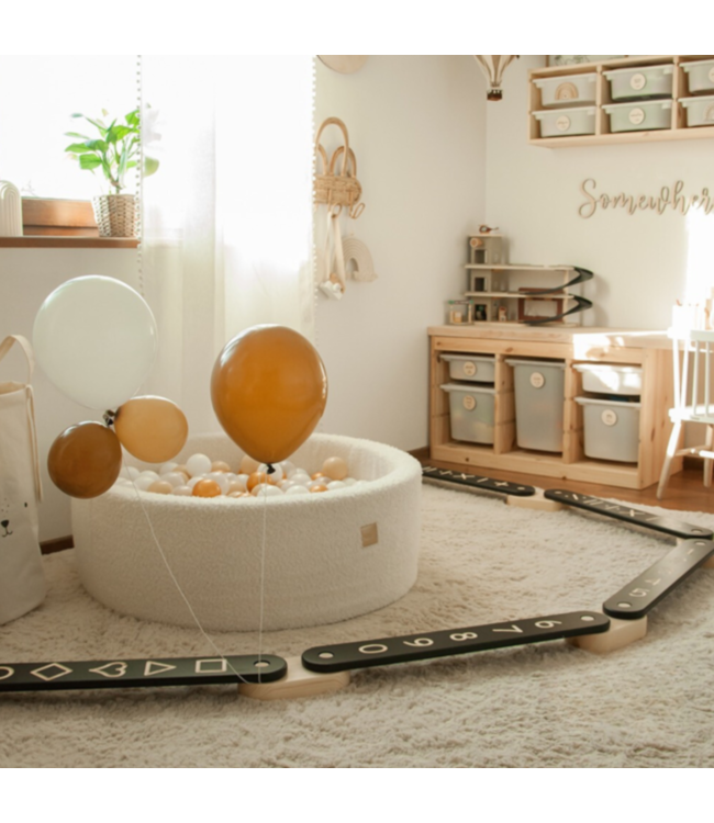 Evenwichtsbalk | Montessori speelgoed | Zwart