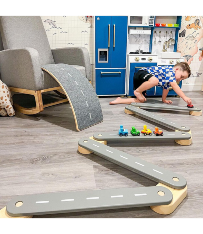 Evenwichtsbalk | Montessori speelgoed | Zwart