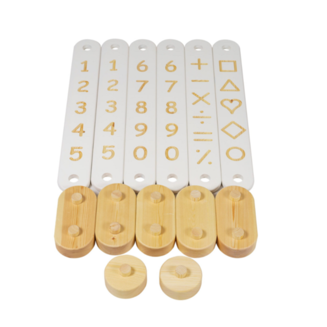 5-piece balance beam in white – encourages creativity, balance and motor skills in children