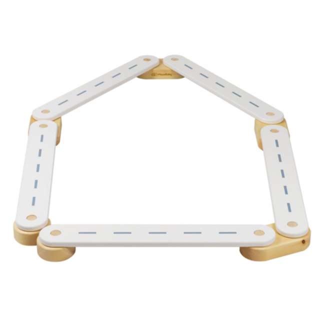 5-piece balance beam in white – encourages creativity, balance and motor skills in children