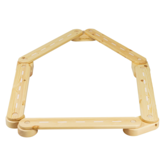 MeowBaby Balance beam 5-piece | Natural