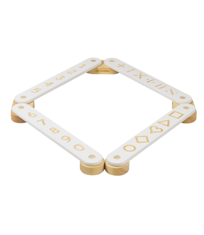 Evenwichtsbalk | Montessori speelgoed | Wit
