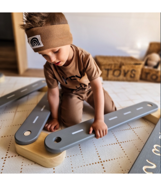 Evenwichtsbalk | Montessori speelgoed | Wit