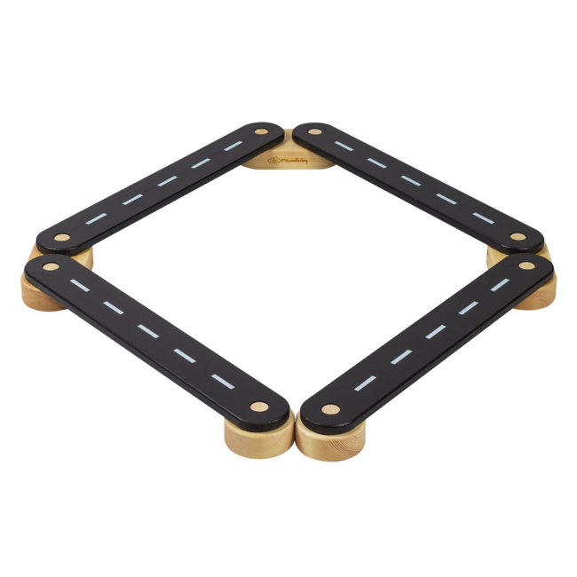 4-piece balance beam in black – encourages creativity, balance and motor skills in children