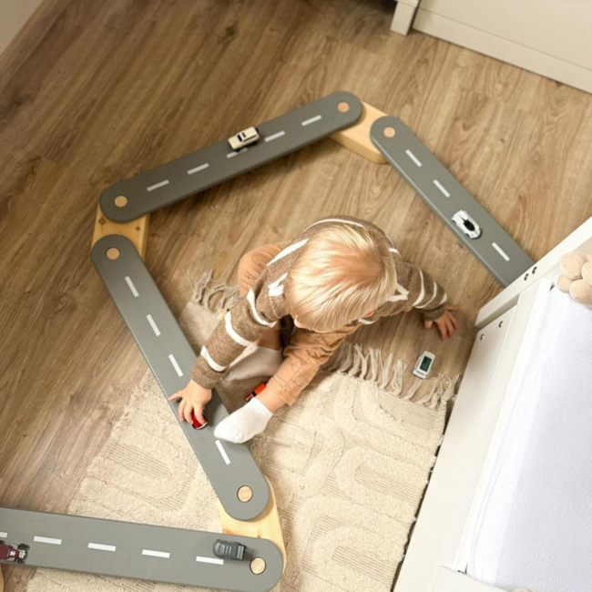 Evenwichtsbalk | Montessori speelgoed | Zwart