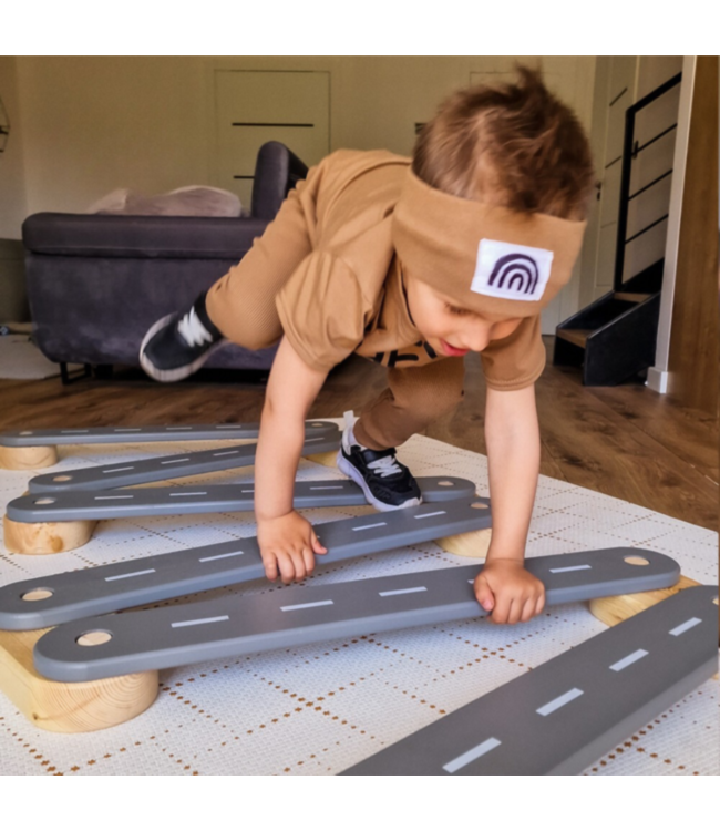 Evenwichtsbalk | Montessori speelgoed | Zwart