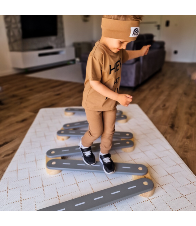 Evenwichtsbalk | Montessori speelgoed | Zwart