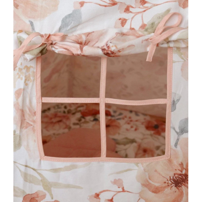 Teepee tent with cheerful floral print – Flower Power | Cozy play and reading nook