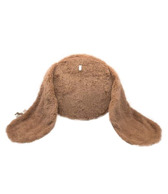 Schattige wanddecoratie konijn Rosa in bruin met 3D-effect voor kinderkamer