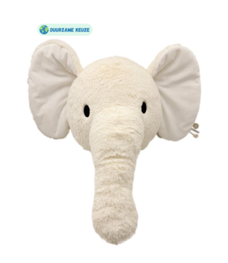 Label Label Wanddecoratie  olifant Elly | Ecru
