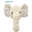 Unieke wanddecoratie olifant Elly in ecru met 3D-effect voor babykamer