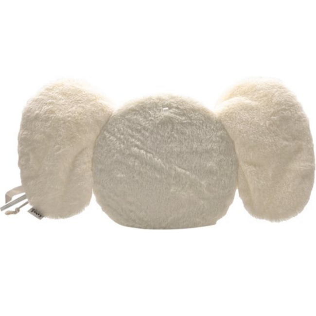 Unieke wanddecoratie olifant Elly in ecru met 3D-effect voor babykamer