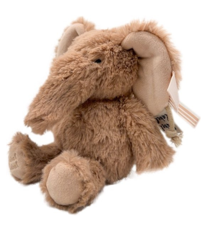 Knuffel olifant |  Bruin  | 15 cm