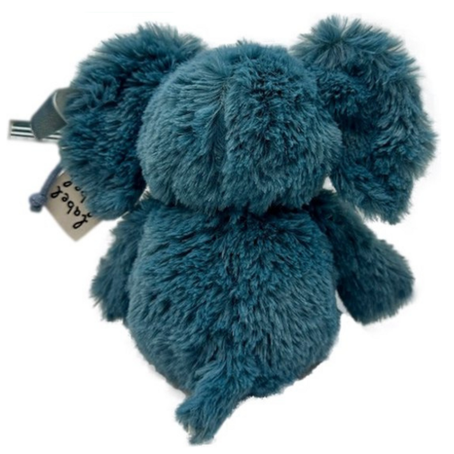 Knuffel olifant |  Blauw   | 15 cm