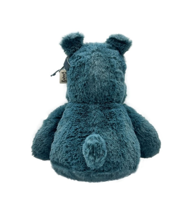 Knuffel nijlpaard |  Blauw | 26 cm