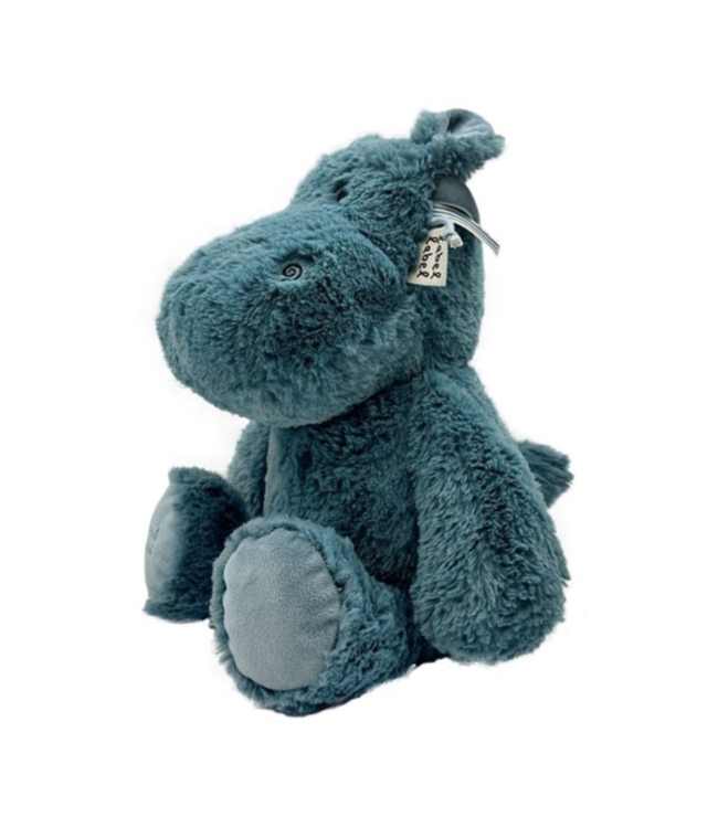 Knuffel nijlpaard |  Blauw | 26 cm