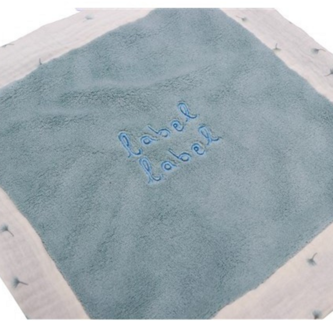 Weiches Schmusetuch in Blau für Babys, ideal für Geborgenheit und Trost