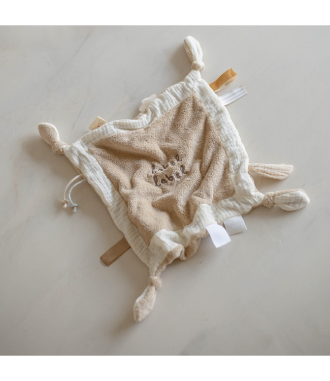 Zacht knuffeldoekje in beige voor baby’s, ideaal voor geborgenheid en troost