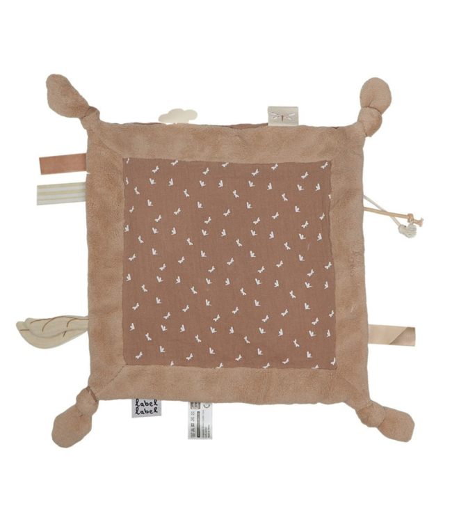 Zacht knuffeldoekje in bruin voor baby’s, ideaal voor geborgenheid en troost
